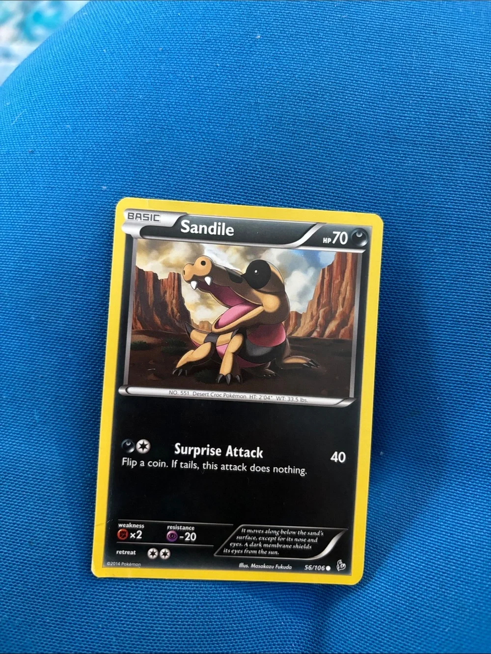 Pokémon Cards Sandile HP 70 2014 NWOTS